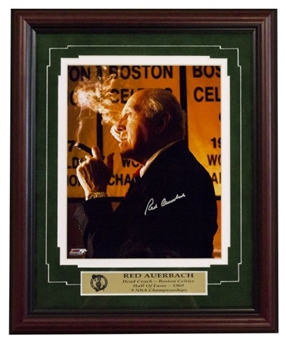 Red Auerbach Autographed Framed 8x10 Photo